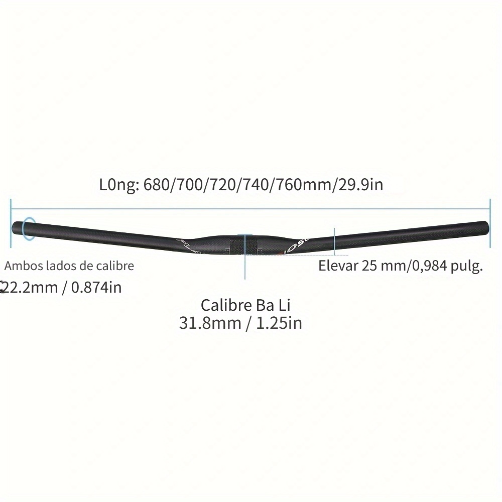 Manillar Carbono Bicicletas Manillar Interno Carretera 31.8 - Temu Chile