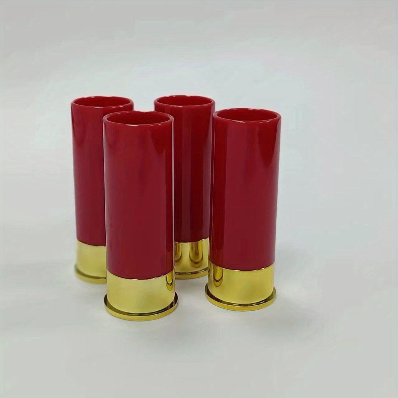 4PCS/set Shot Glass Creative High Quality Plastic Shotgun Bullet