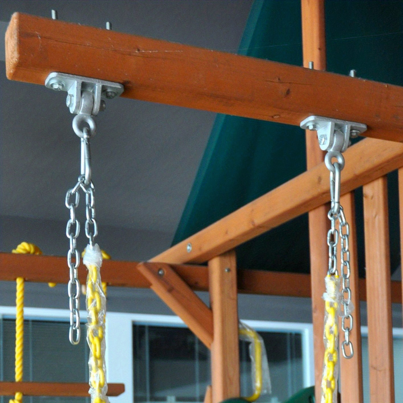 Wooden Swing Hook Heavy Duty Swing Hardware With Lock Hook For Porch