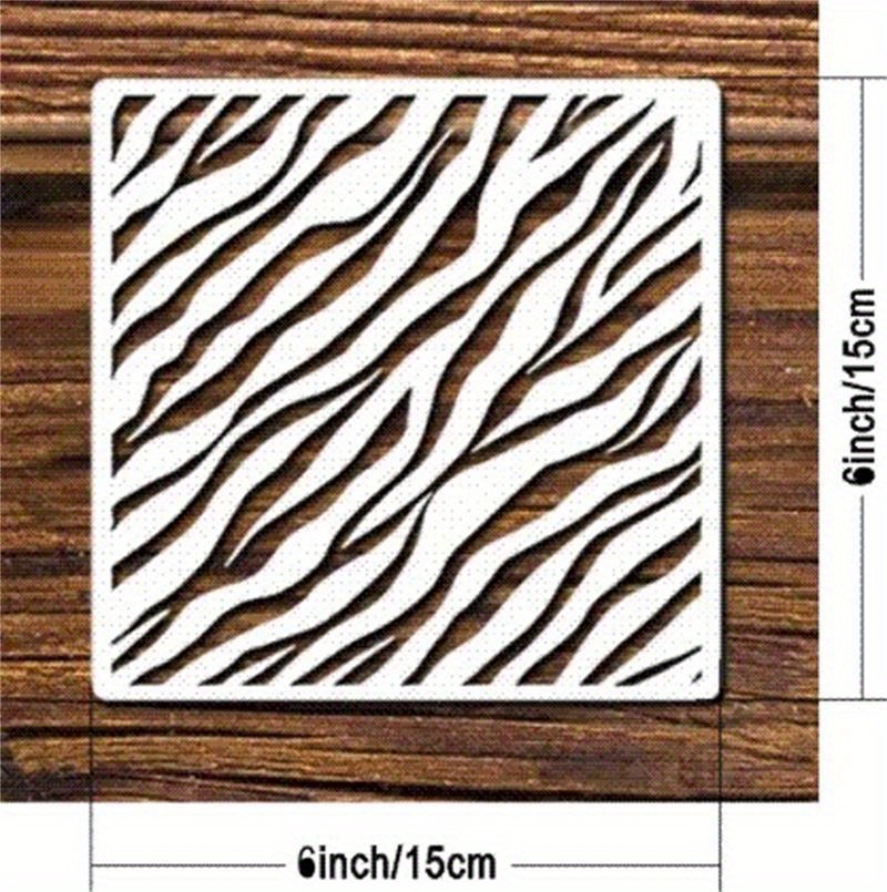 Leopard Print Stencil Zebra Wood Texture Stencil Stone Tiger Temu New