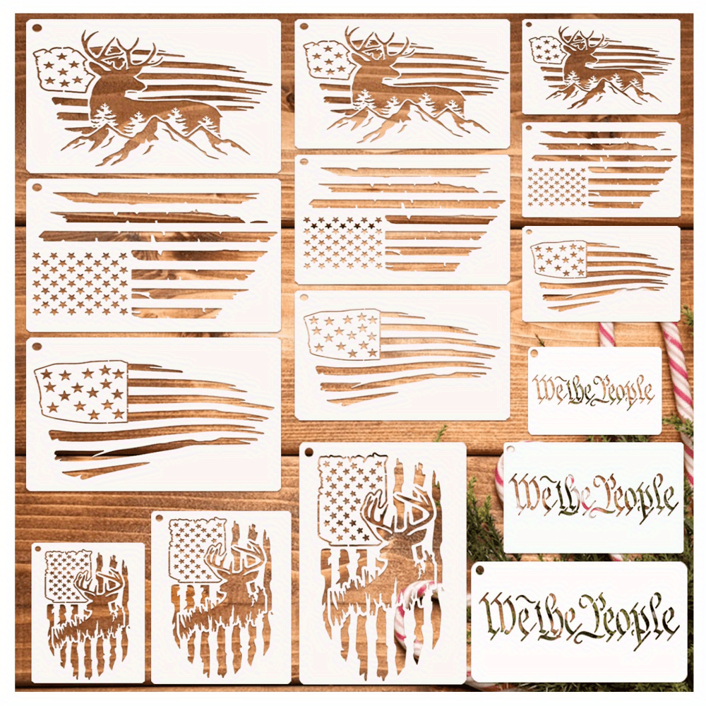 Large American Flag Stencil Star Stencils For Painting 50 Stars