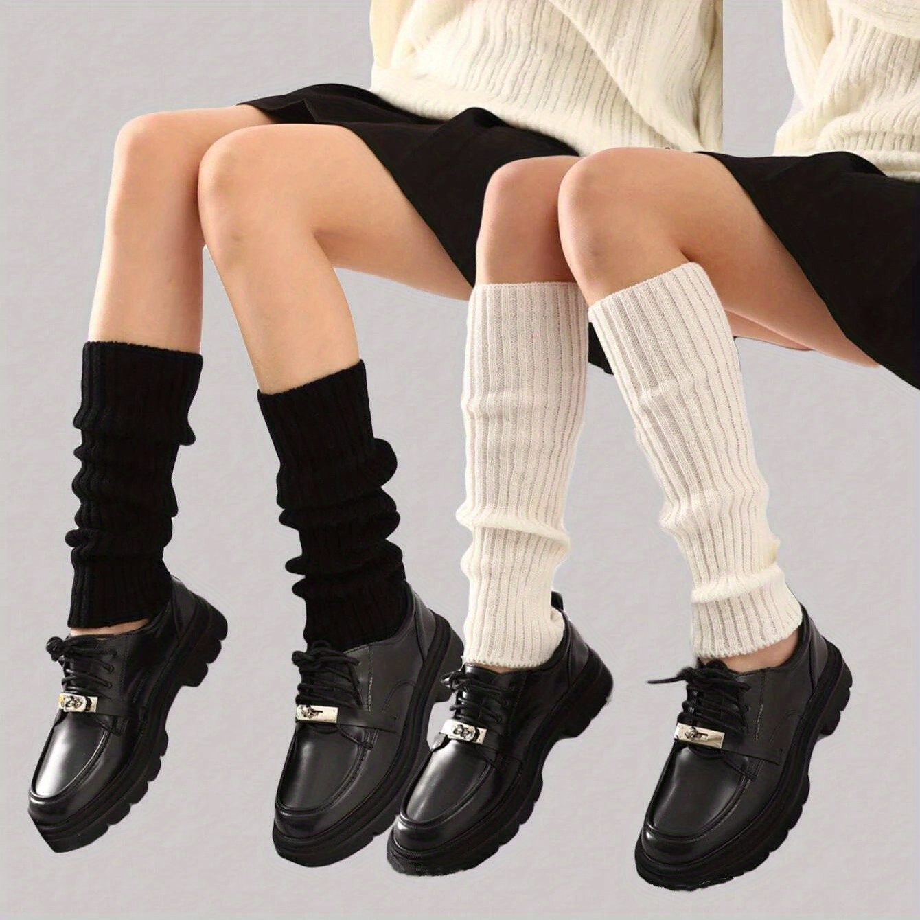 Y2k Women's Underwear  Women's Leg Warmers - Y2k Knitted Leg