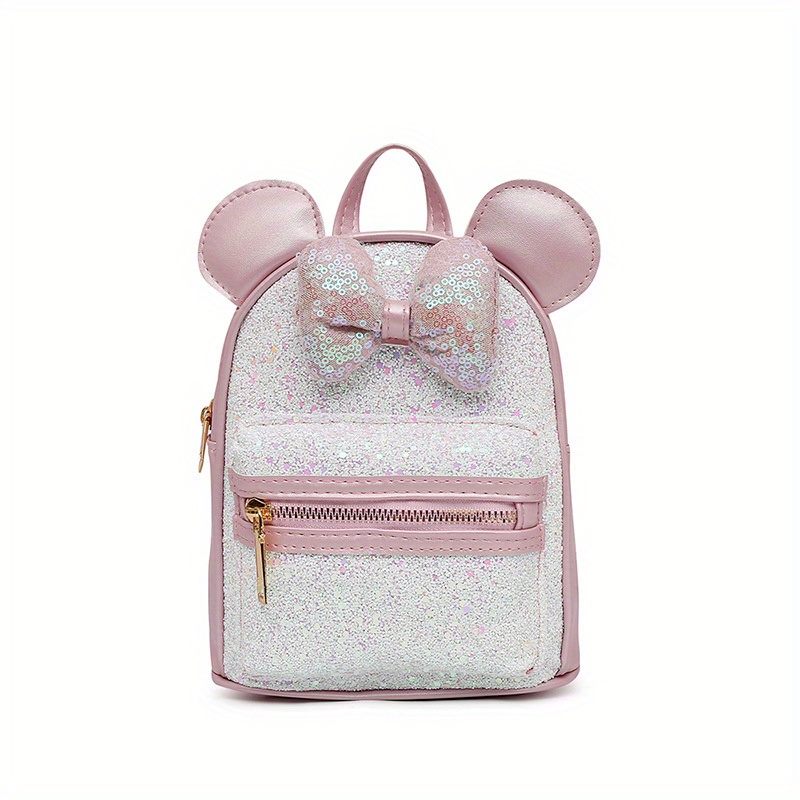 Children's Sequin Bow Ears Backpack