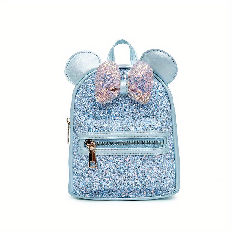 Children's Sequin Bow Ears Backpack