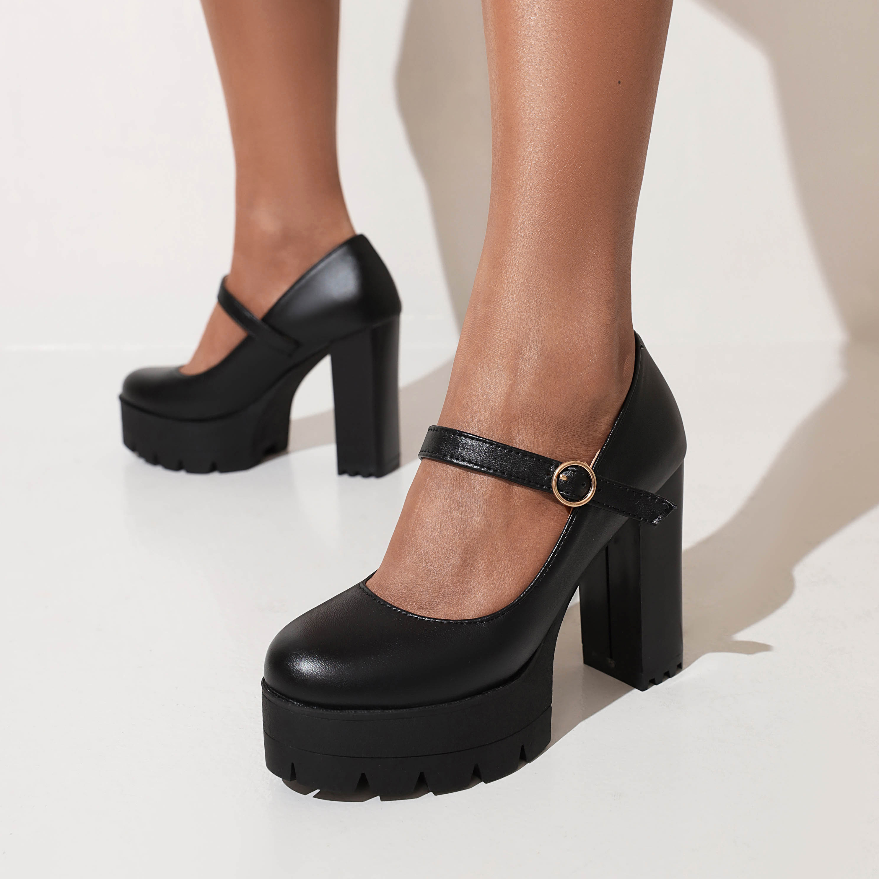 2022 zapatos de mujer moda Mary Janes zapatos planos de punta redonda  mocasines Oxfords plataforma Casual hebilla de cadena de Metal señoras  tacones
