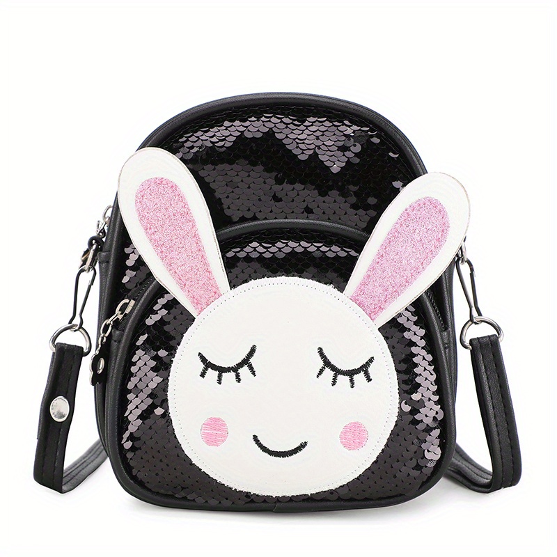Kids Rabbit Backpack Sequin Shoulder Bag