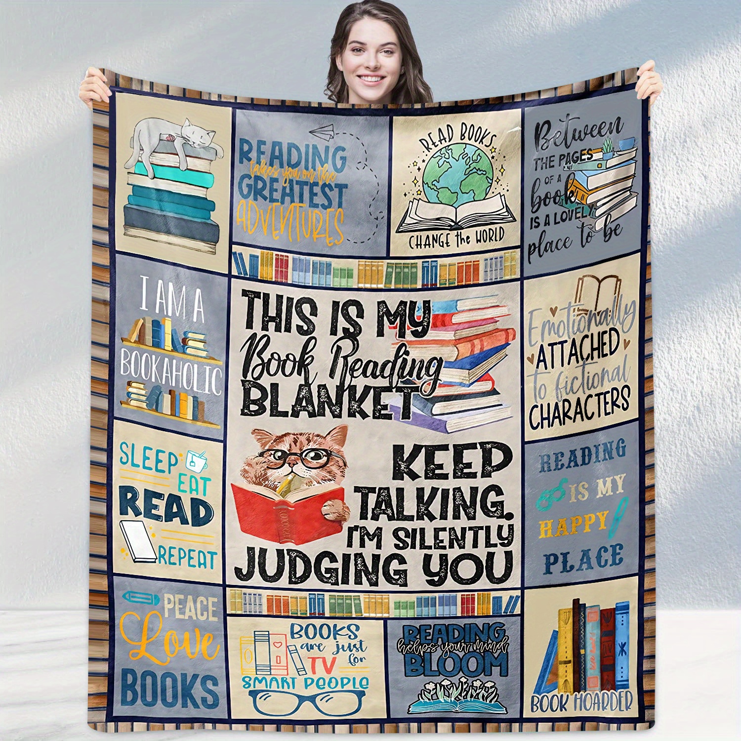 Cozy And Warm Kitty Blanket For Reading, Sofa, And Bed Soft And