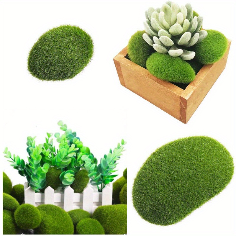 Natural looking Artificial Moss Rocks For Vases And Decor - Temu
