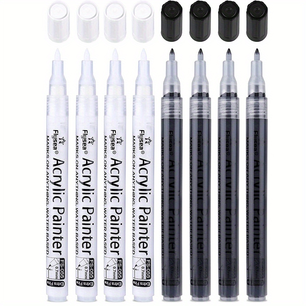Acrylic Paint Pens - 8 Packs - Metallic