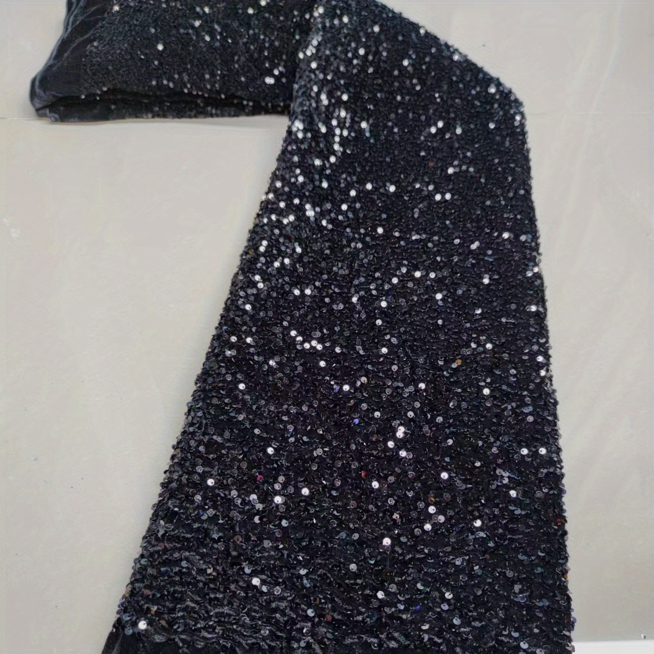 Black Sequin Fabric by The Yard Velvet Sequin Fabric 2 Yards