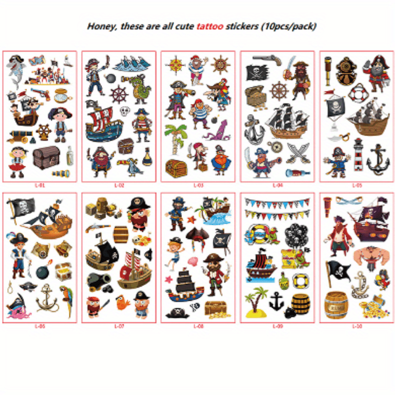 One Piece Sticker Pack - 10pcs