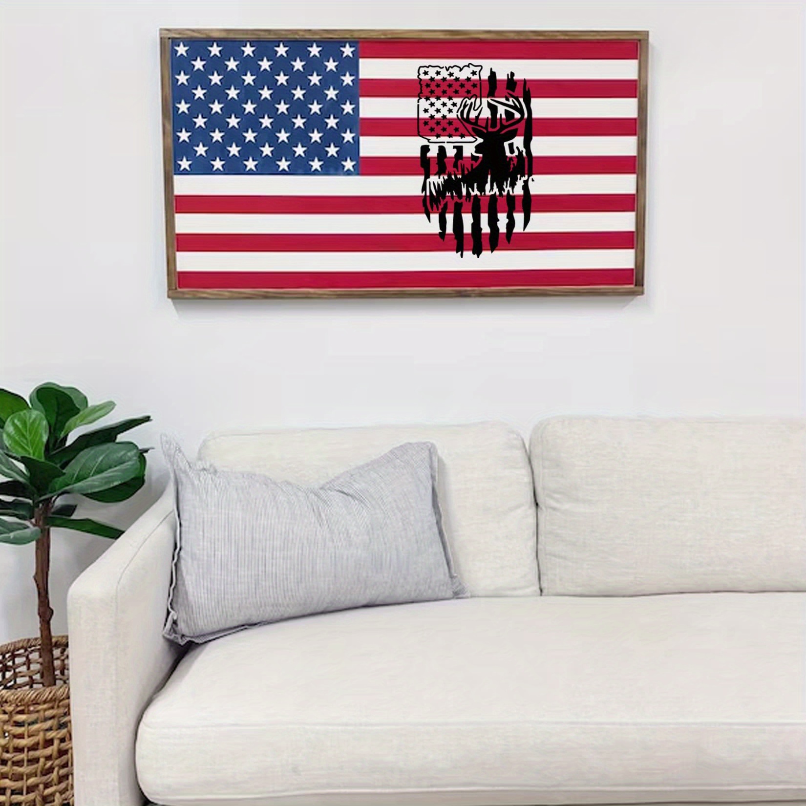 Primitive American Flag Stencil, Reusable Stencil, Paint Your Own