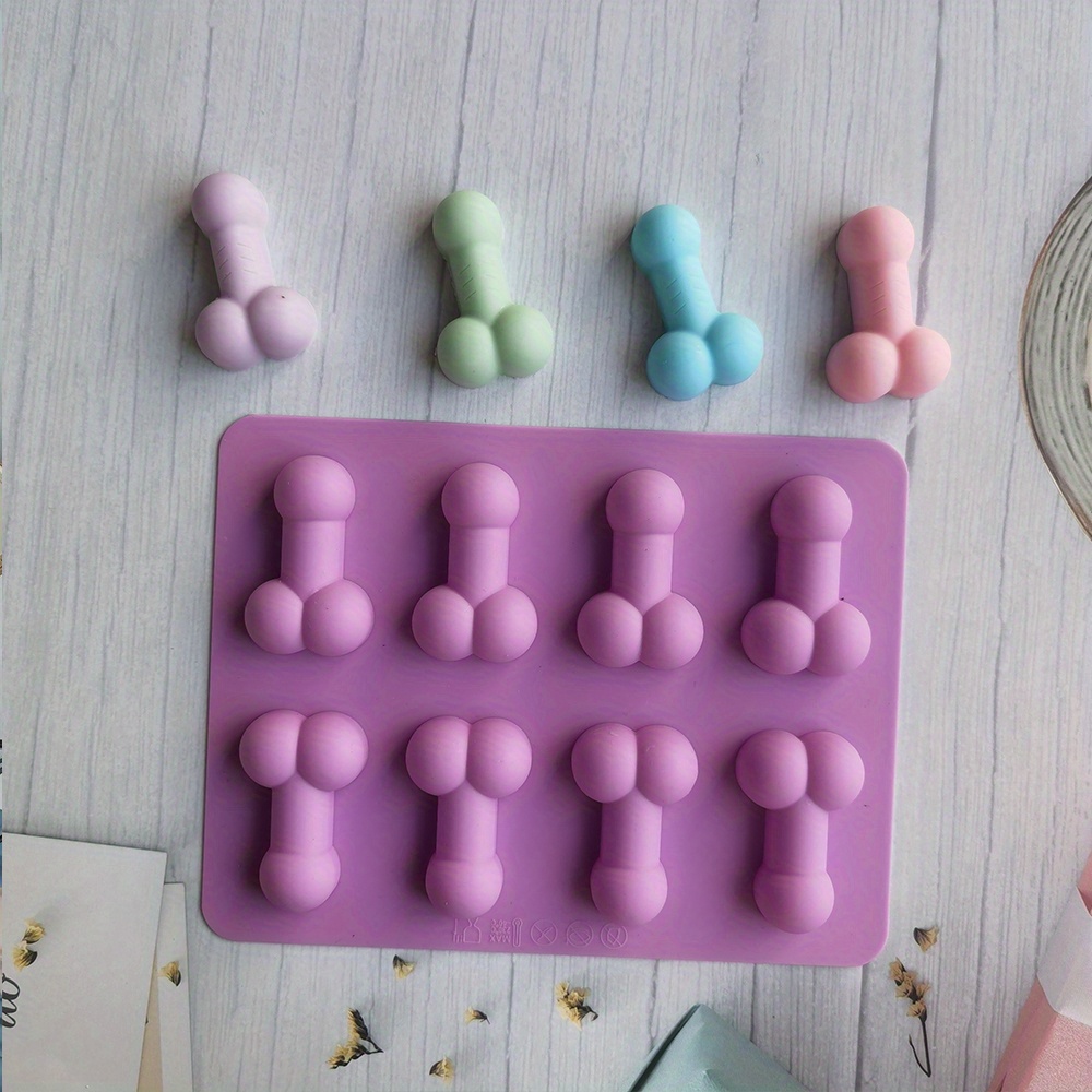 8 Hole Funny Penis Chocolate Mold Chocolate Mold Manual DIY Cute Cartoon  Mold Handmade Silicone Mold for Making Fondant Cake - AliExpress