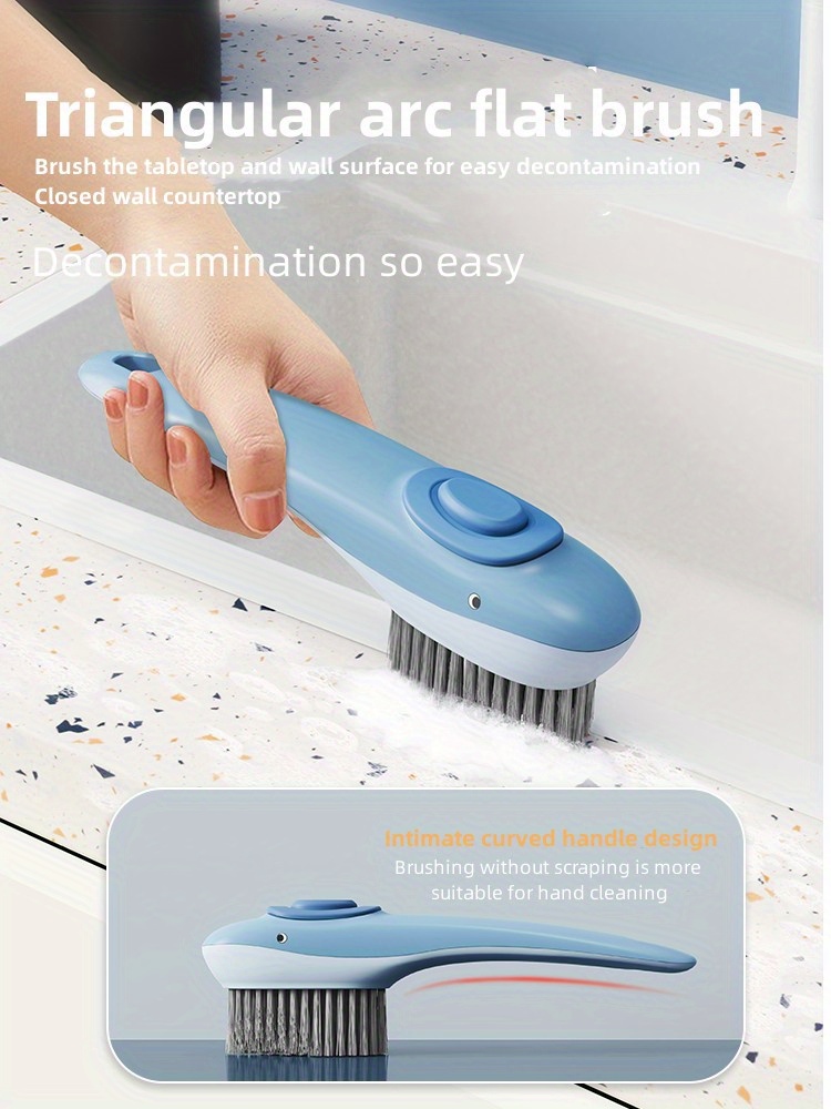 Little Whale Kitchen Bathroom Cleaning Brush Brush Press Out