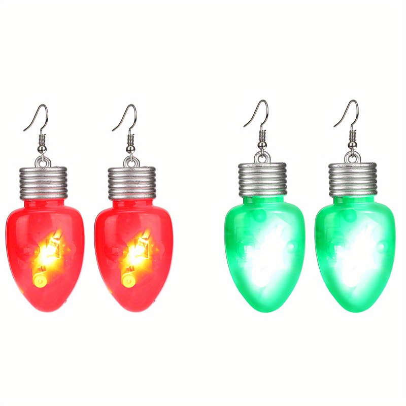 Light up christmas on sale earrings