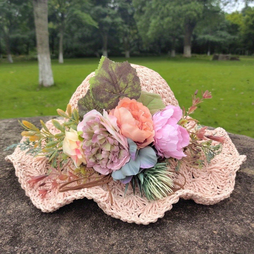 Chapeau De Soleil Bébé 100% Coton - Large Bord, Pliable, Idéal Plage Et Plein Air - Pour Filles Et Garçons 0-6 Ans