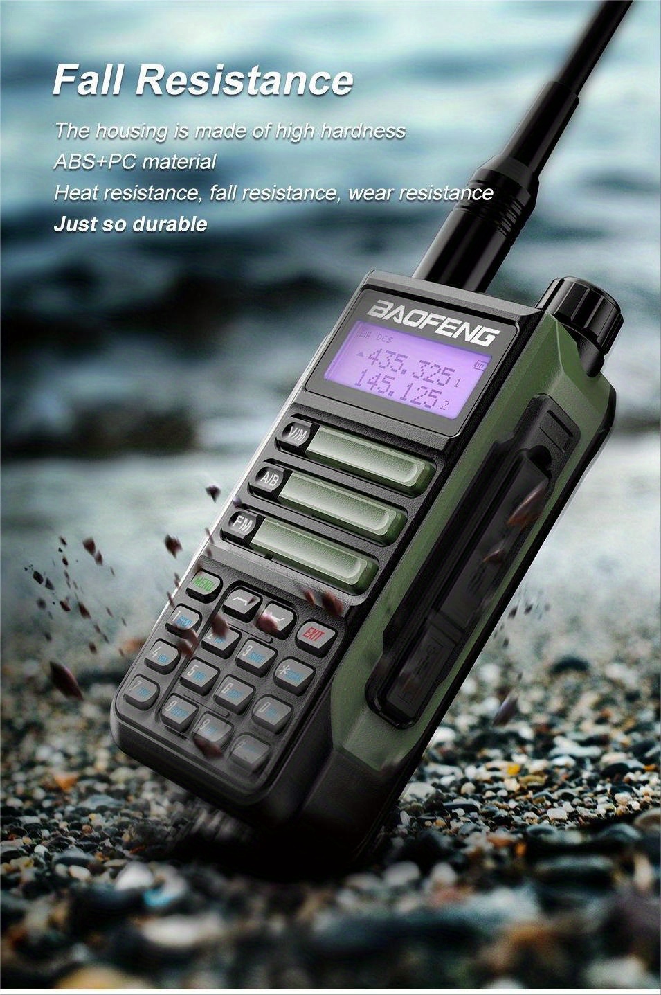 2023 Nuevo Walkie Talkie Impermeable Bf Uv 16 Pro Mate Radio