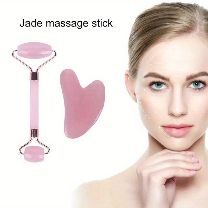 Gua Sha Board Face Roller Body Beauty Resin Massage Set Face Temu