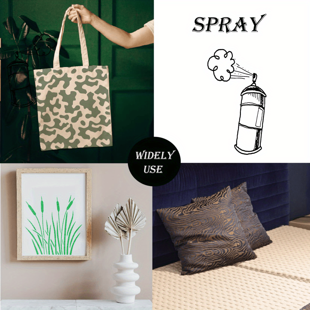 6pcs Camo Stencils For Spray Paint Reusable Camouflage Grass Temu
