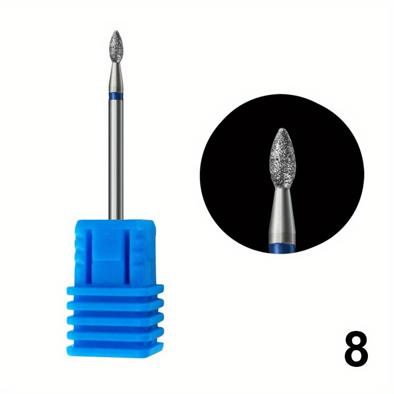 Diamond Bit Nail Drill File - Cuticle Cleaner And Polishing Tool For Rotary Nail Drill Machine - Manicure And Pedicure Essential