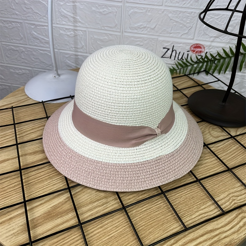 Straw Fisherman Hat Outdoor Sun Protection Beach Vacation Hat