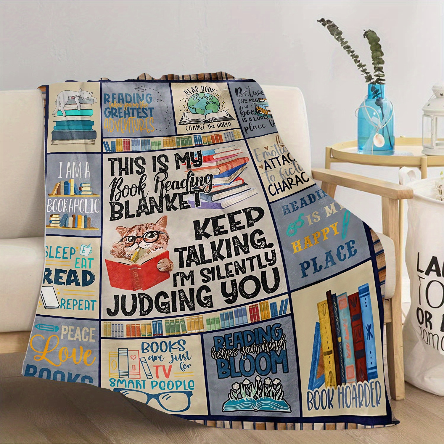 Cozy And Warm Kitty Blanket For Reading, Sofa, And Bed Soft And