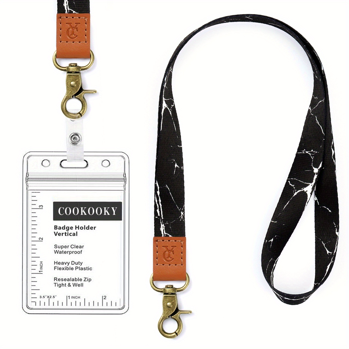 Waterproof Extra Thick Plastic Clear Badge Holders Lanyards - Temu