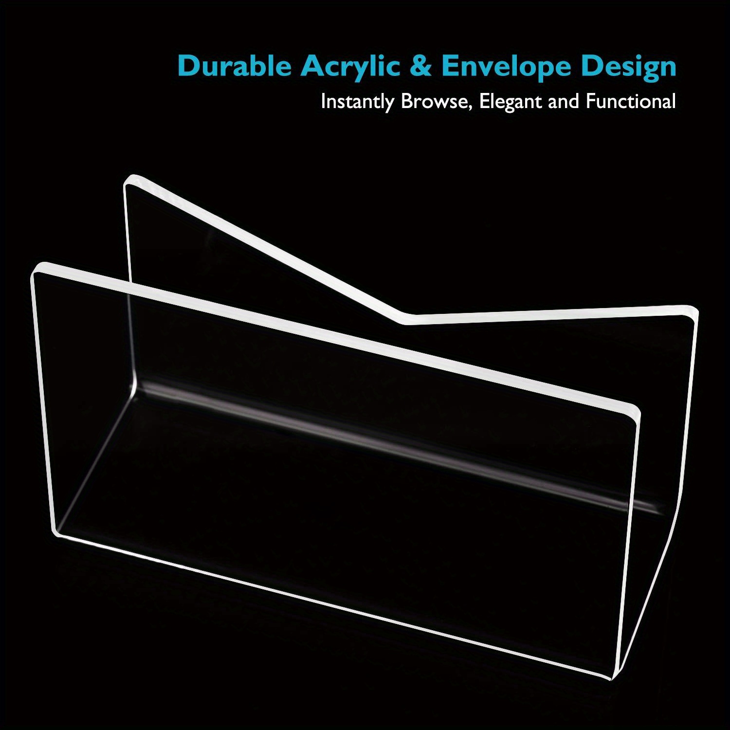 Acrylic Mail Holder Mail Organizer Countertop Letter Holder Temu