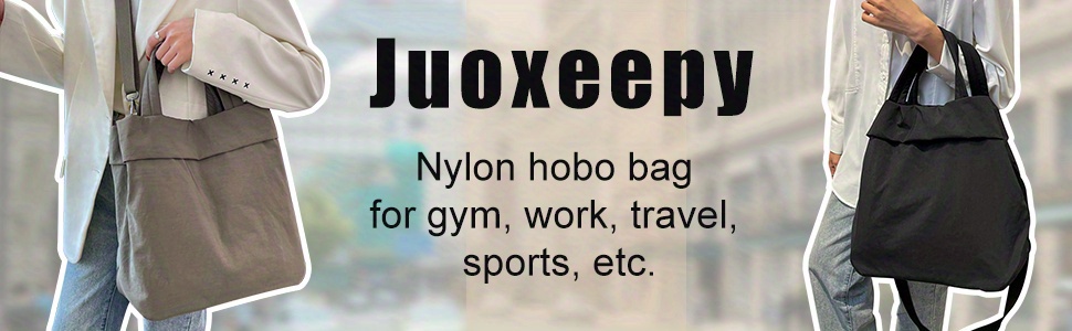  Juoxeepy Nylon Tote Bag Large Capacity Hobo Tote Bag for Women  Casual Shoulder Bag Shopping Handbag Gym Travel Work Tote Bag : Clothing,  Shoes & Jewelry