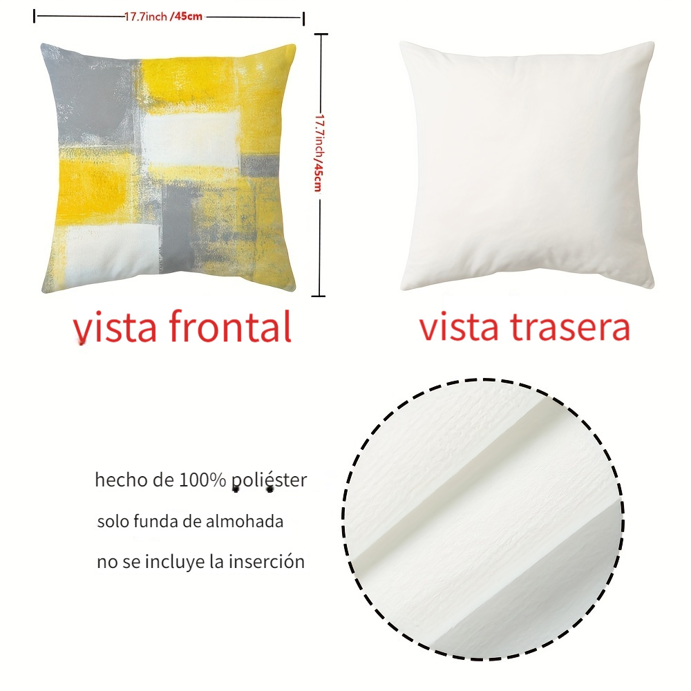 4 Fundas De Almohada, Diseño De Mármol Impreso, Fundas De Cojines Para  Decoración Del Hogar, Para Sala De Estar, Dormitorio, Sofá, Sin Inserciones  De Almohada, 17.7 X 17.7 Pulgadas. - Temu