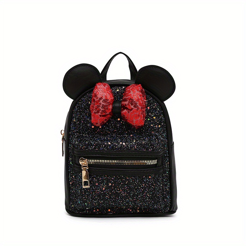 Children's Sequin Bow Ears Backpack