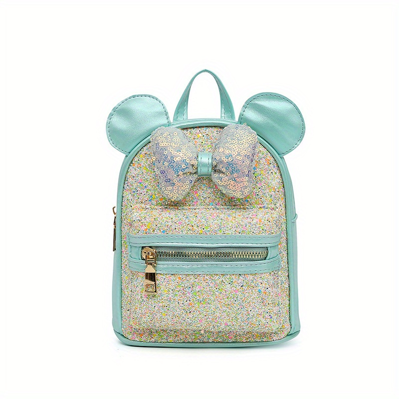 Children's Sequin Bow Ears Backpack
