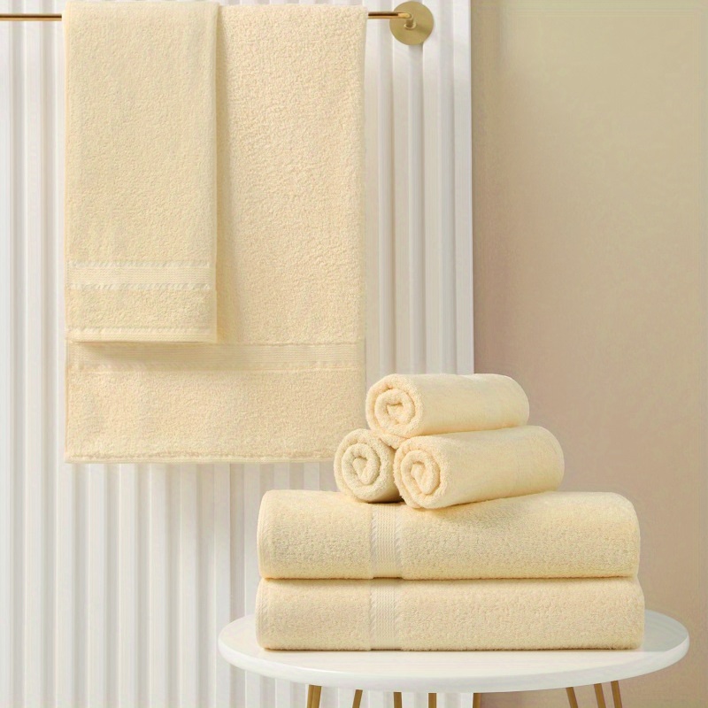 Bamboo Fiber Towel Set, Contains 1 Bath Towel, 2 Hand Towel, Household Hand Towel  Bath Towel, Bathroom Supplies - Temu