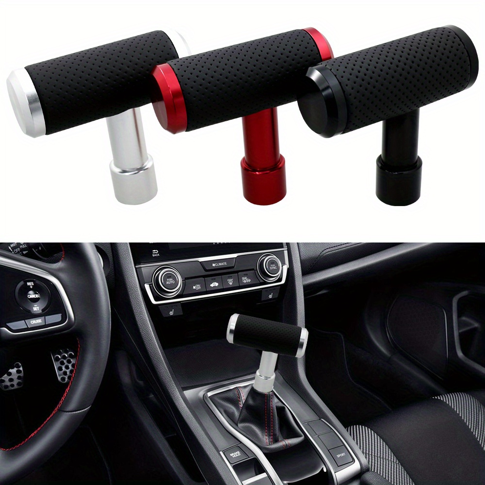 T Handle Shift Knob Leather Shifter Knobs Transmission Gear Temu