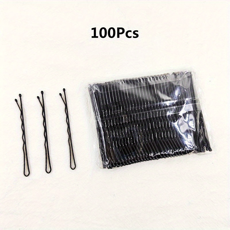 50/100pcs Black Hair Pins Hair Clips Black Bobby Pins for Girls Women Salon Hairdressing Hair Accessories,Temu