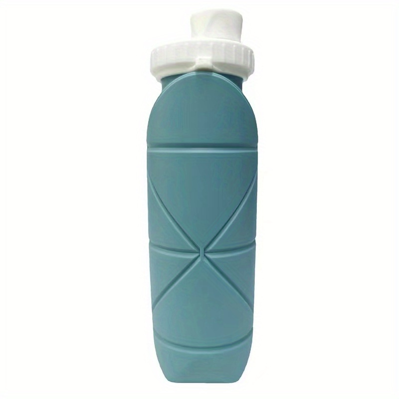 Foldable Outdoor Sports Water Bottle With Convenient Silicone Cup