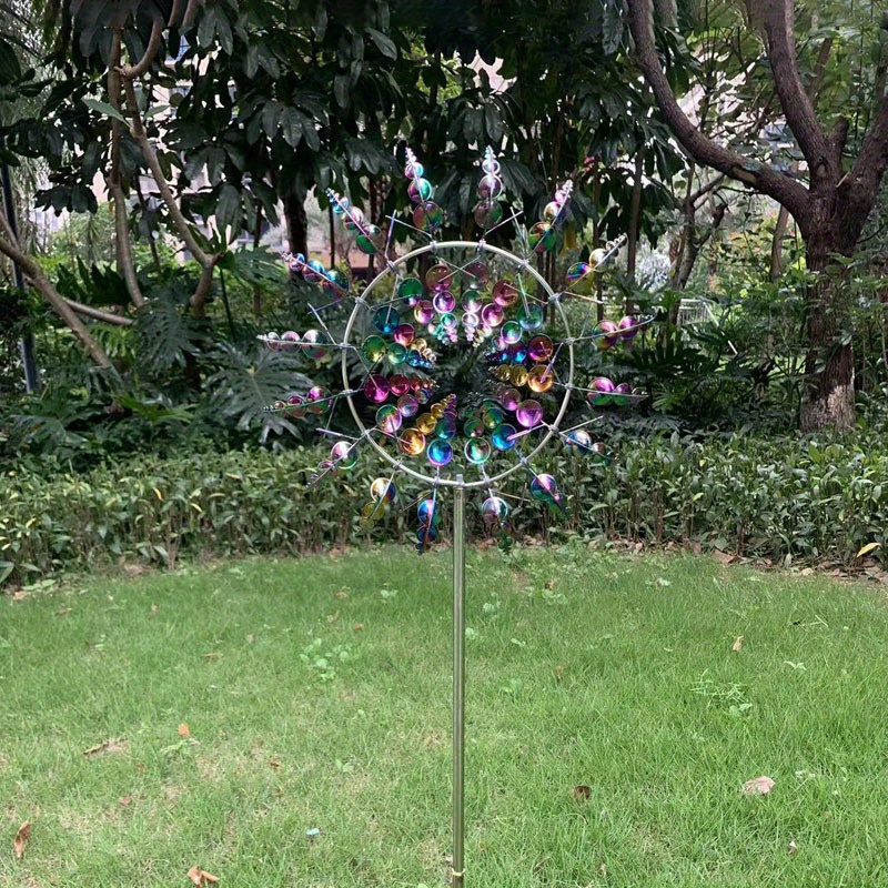 マジック運動エネルギー金属風車スピナー太陽風コレクター中庭の庭の芝生​​屋外装飾ユニークな風コレクター 30 センチメートル/11.81 インチ  おもちゃ・ゲーム Temu Japan