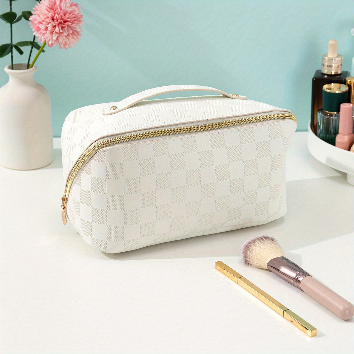 Top Choice - Makeup Bag Fashion Design 97041, white