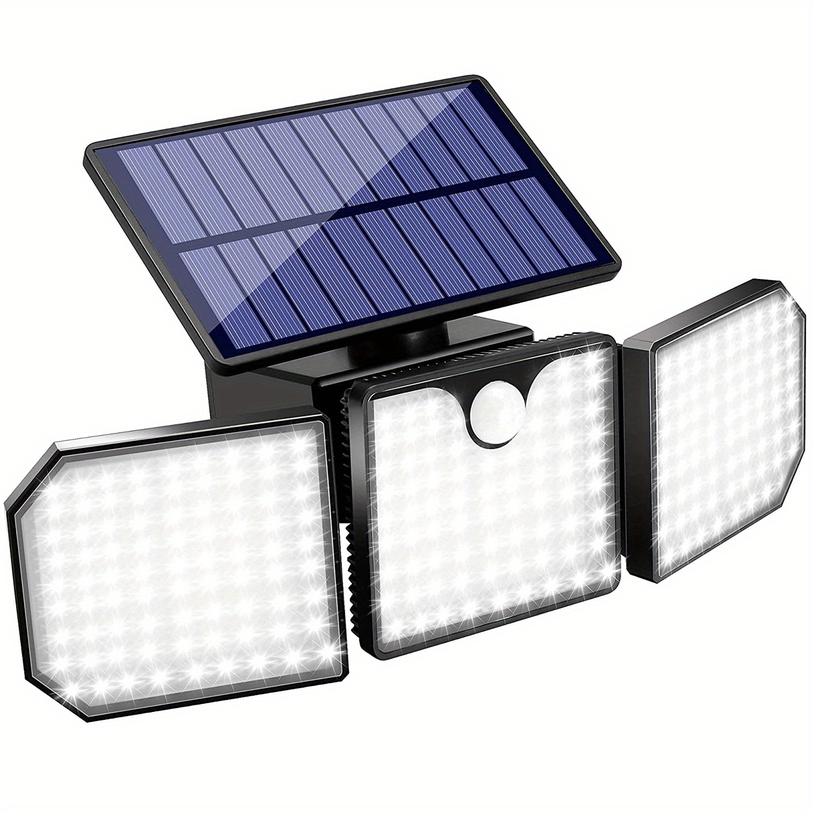 1pc 333 Led Lámpara Solar Luces Seguridad Aire Libre Sensor - Temu