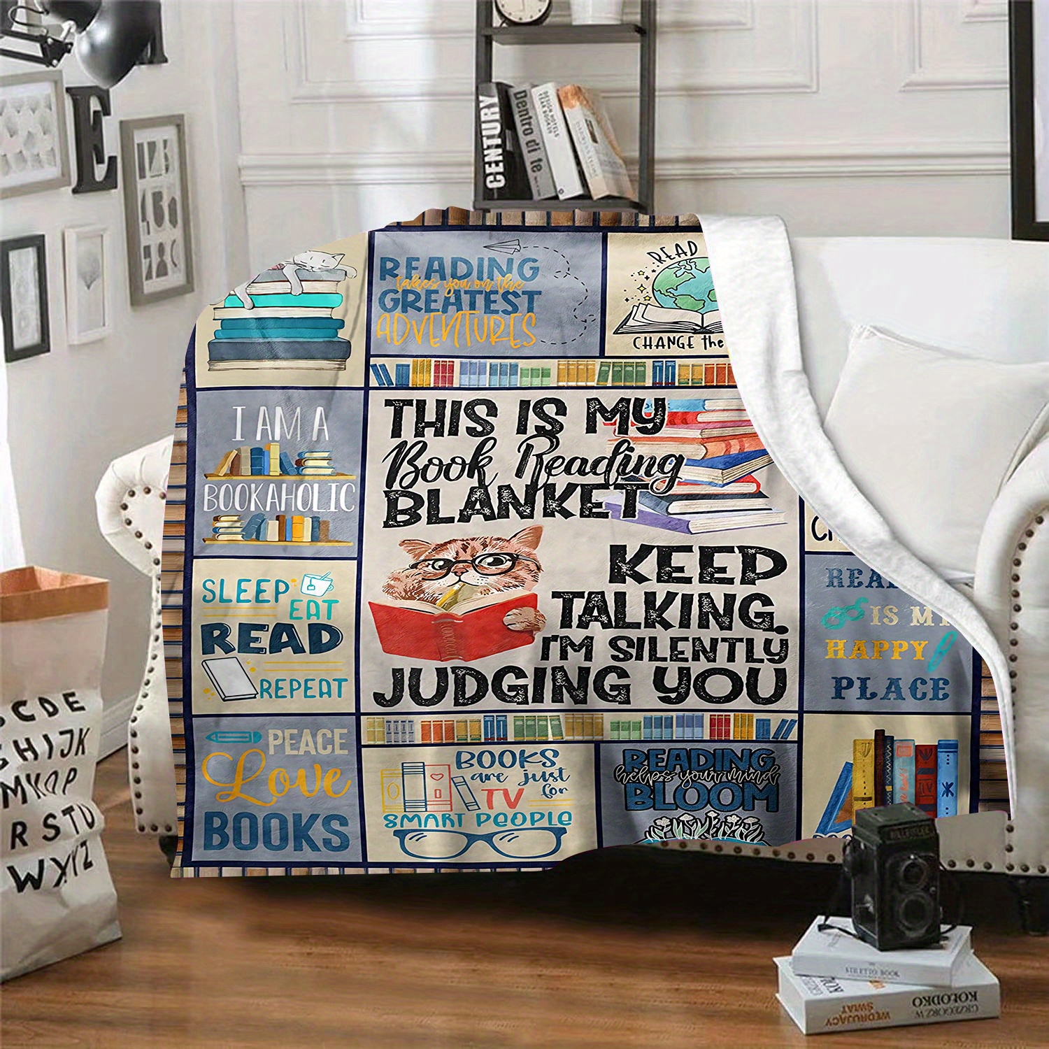 Cozy And Warm Kitty Blanket For Reading, Sofa, And Bed Soft And