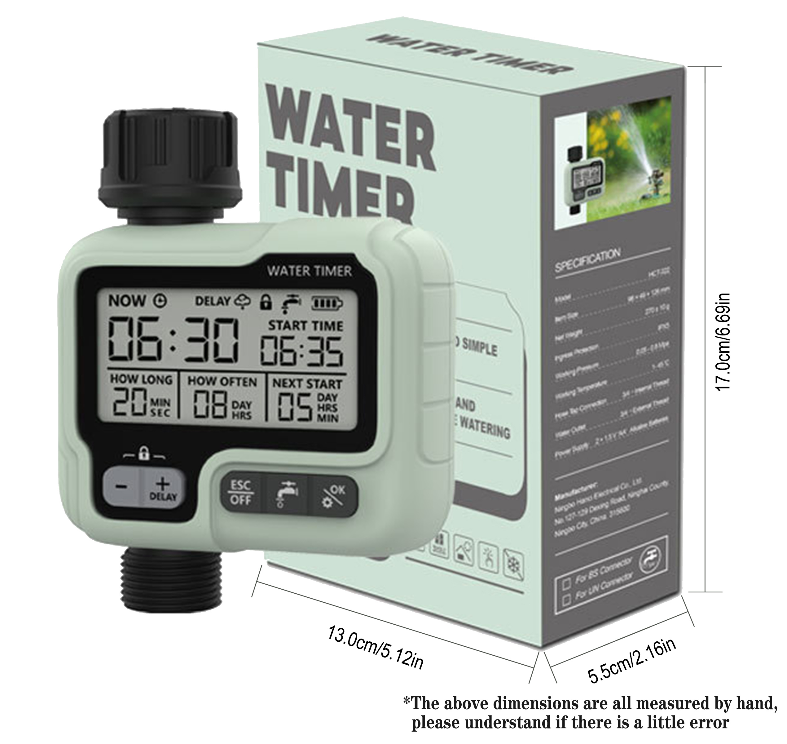 Hct 322 Automatic Water Timer Garden Digital Irrigation Temu