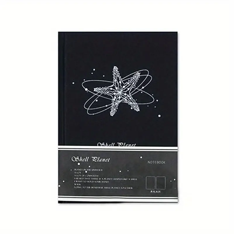 Gothic Starry Shell Starfish Creative Journal Magnetic - Temu
