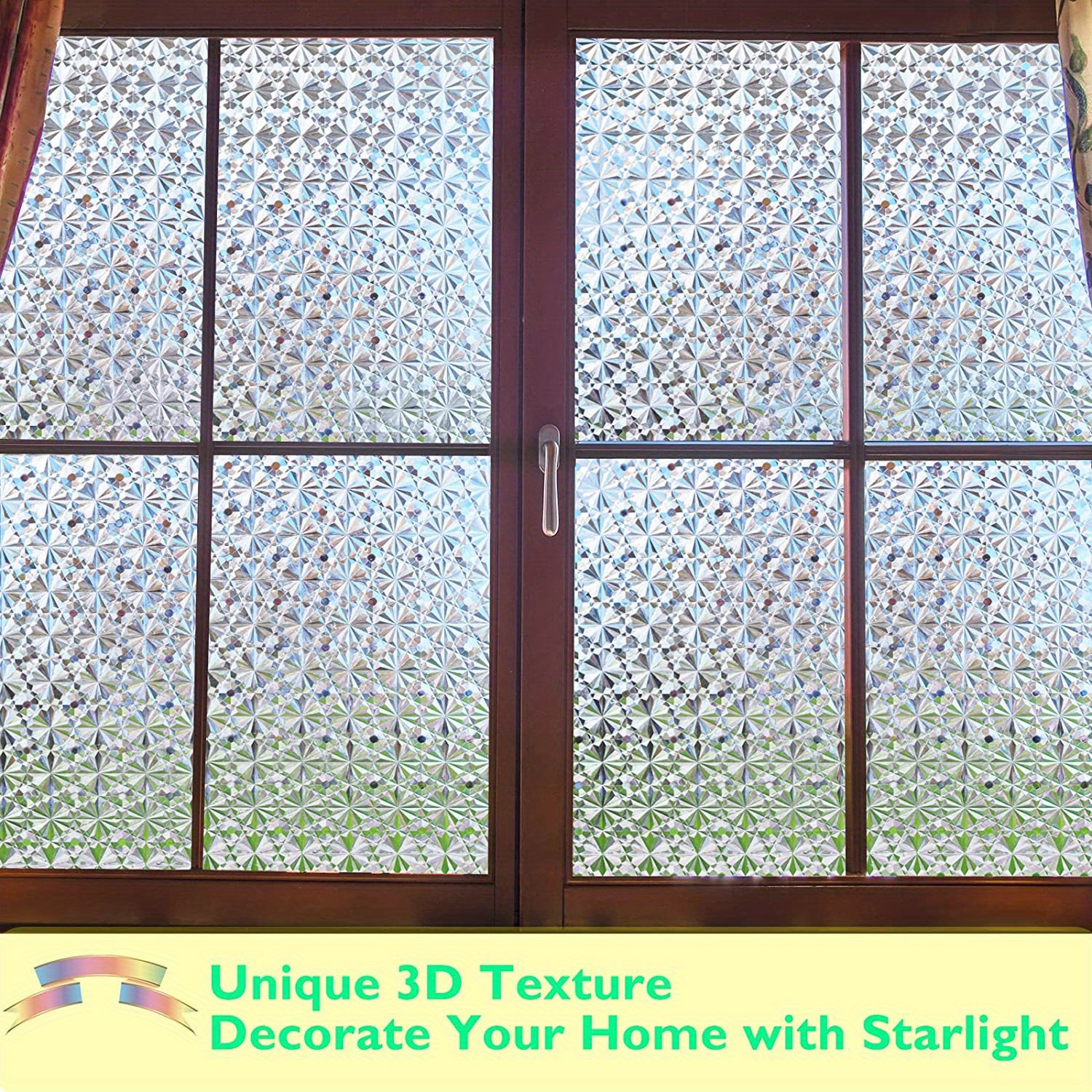 Glass Window Film Non adhesive Glass Window Privacy Film Temu