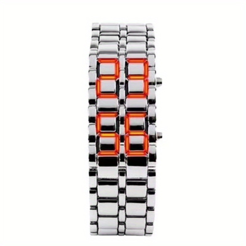 Lava Led Electronic Watch Creative Digital Bracelet Watch Temu