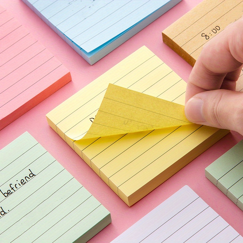 ( /book) Solid color Sticky Notes With Horizontal Temu