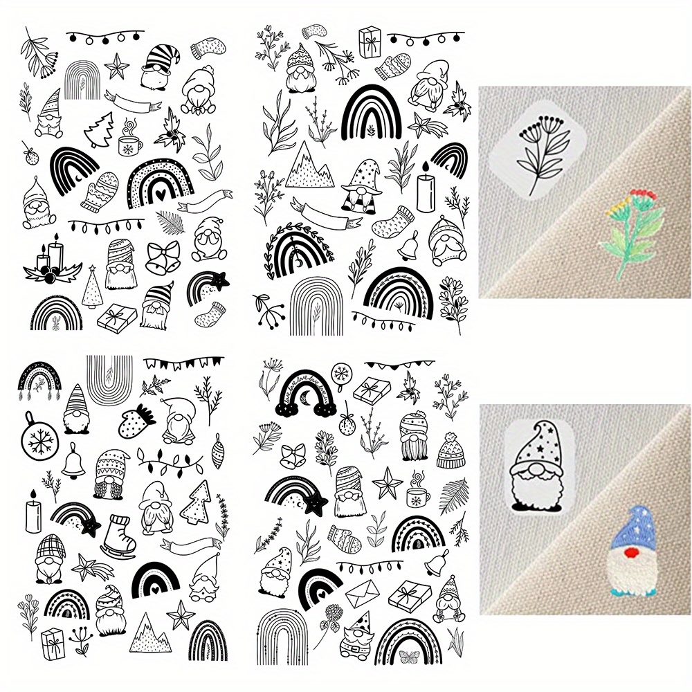 133 Pcs Stick and Stitch Embroidery Stabilizer Water Soluble Hand White