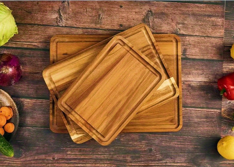 Cutting Board Chopping Board Set With Handle And Holder - Temu