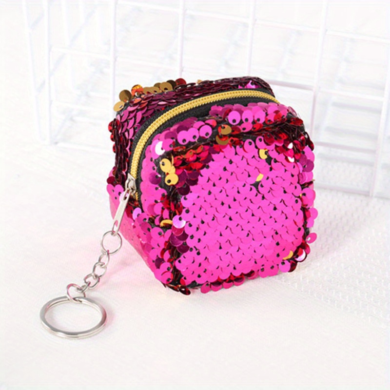 Girls Sequin Coin Purse Mini Wallet Small Storage Bag