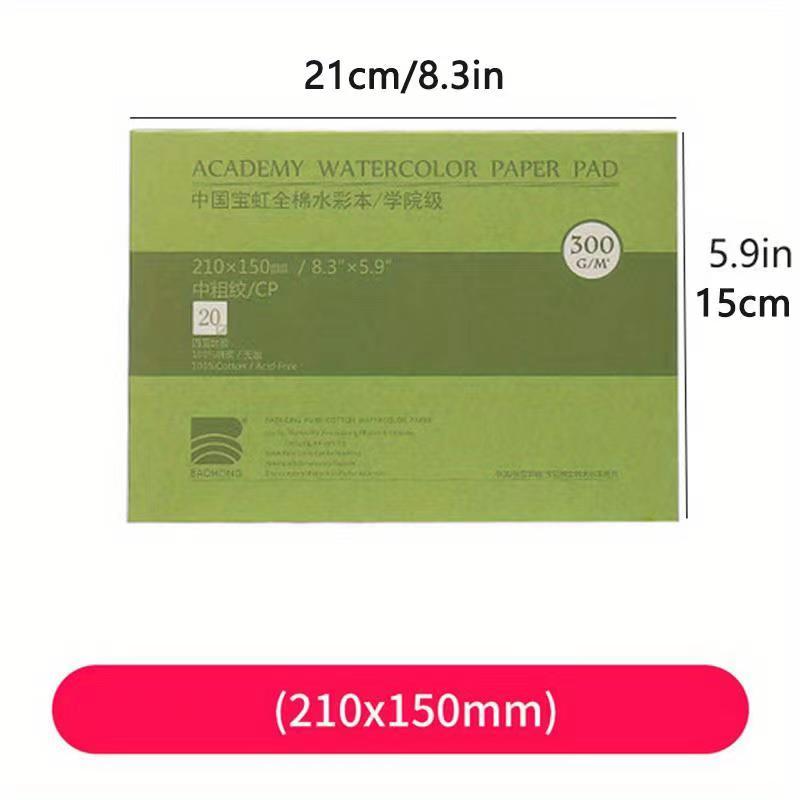 Carta Acquerello Professionale 100% In Cotone 20 Fogli Libro Acquerello  Dipinto A Mano 300gsm Forniture Artisti Studenti, Acquista , Risparmia