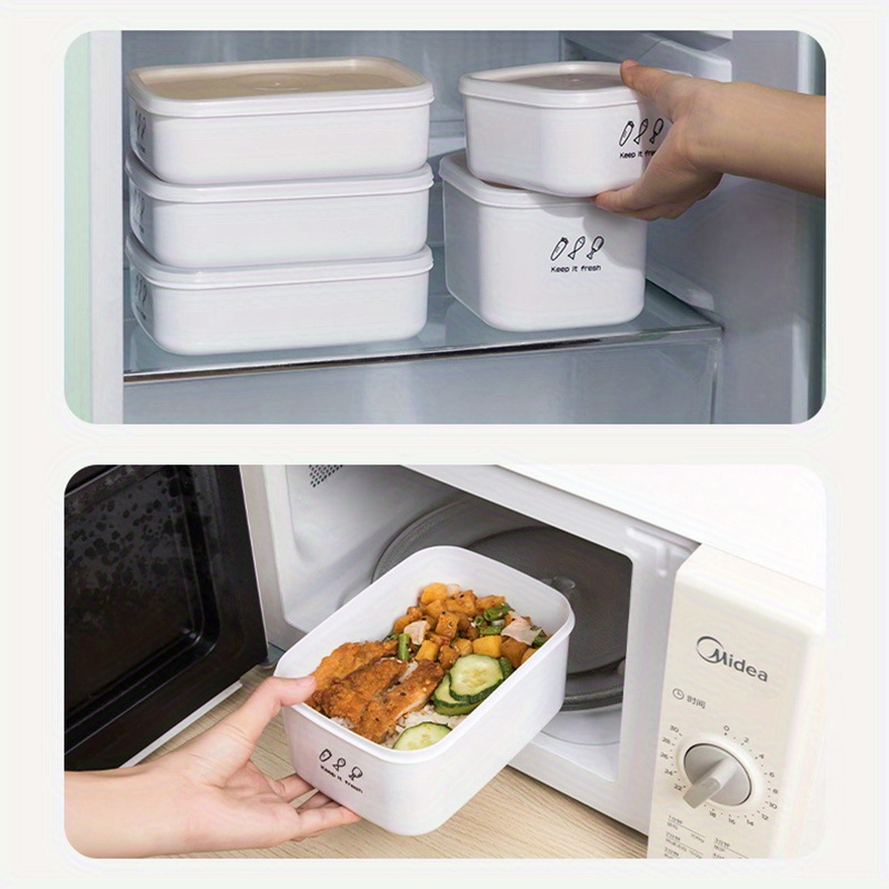 Food Storage Container, Miscellaneous Grain Rice Sub-package Frozen Box,  Fat-reducing Meal Quantitative Bento Box, Rice Portion Box, Small Lunch Box,  Refrigerator Food Preservation Box, Frozen Crisper, Kitchen Organizer, Home  Kitchen Supplies 